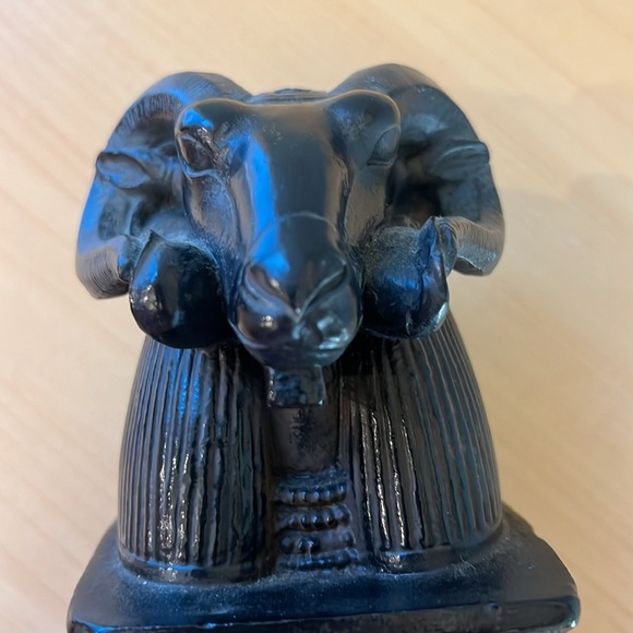 Egyptian Statue Ram head Repro Bookend - Picture 7 of 8